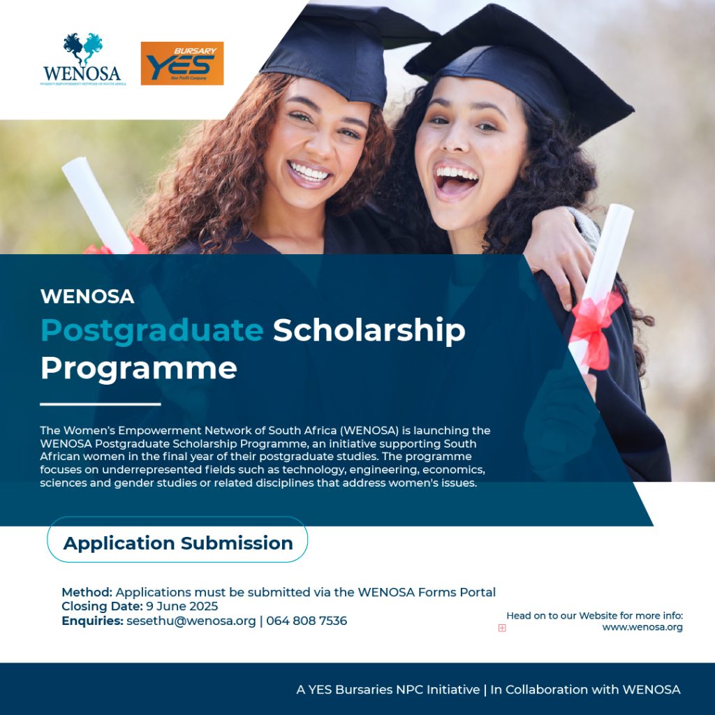 WENOSA Postgraduate Scholarship Programme 2026