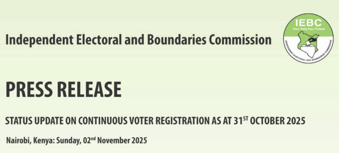IEBC Reports 90,000 New Voters Registered in Ongoing Continuous Voter Registration
